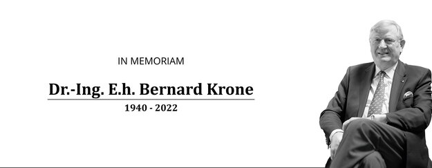 [Translate to EN:] Unternehmerpersönlichkeit Dr. Bernard Krone verstorben