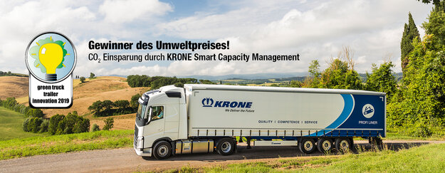 [Translate to EN:] Krone gewinnt Green Truck Trailer Innovation Award
