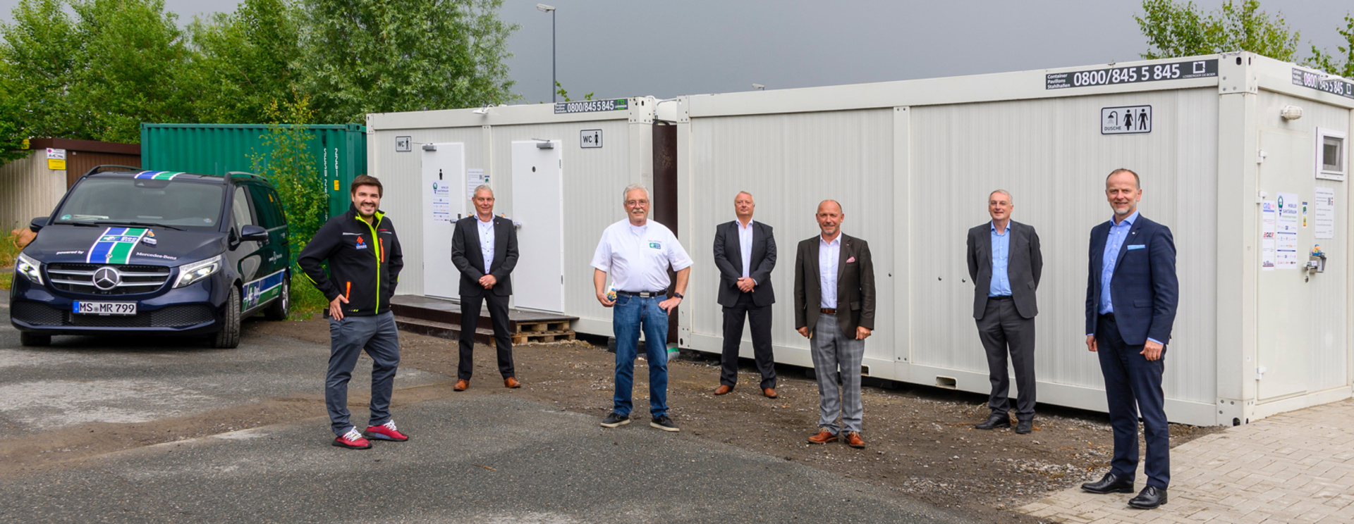 Neue Sanitärcontainer im GVZ Bremen