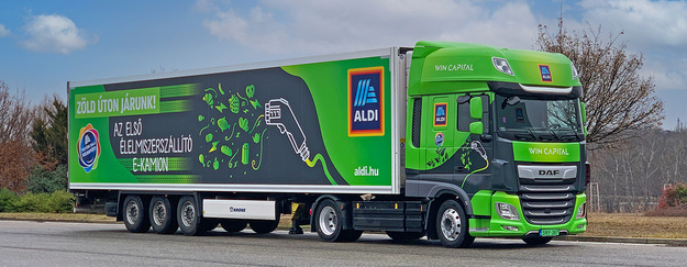 Electrically powered trucks in food distribution