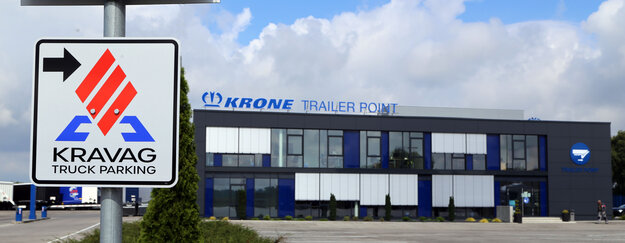 Krone unterstützt KRAVAG Truck Parking