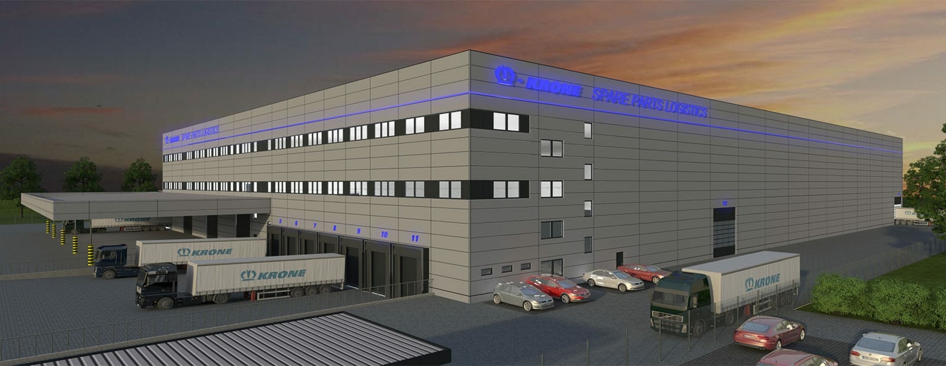 Neue Ersatzteil-Lagerhalle an der E 233 in Herzlake