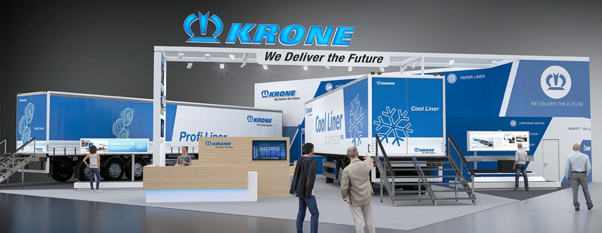 [Translate to EN:] KRONE auf der Moskauer Messe Comtrans 2017